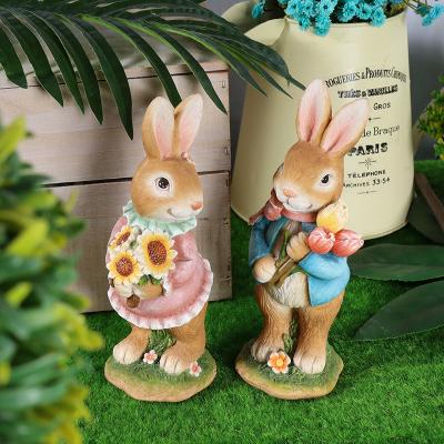 China China Wedding Crafts Rabbit Beautiful Gift Resin Crafts Wedding Crafts Rabbit for sale