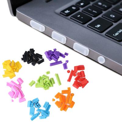 China Laptop Keyboard 13Pcs Silicone Dust Plug Anti Plug Universal USB Port RJ45 Interface Dustproof Cover For Laptop PC for sale