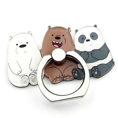 China Universal Cute Panda Finger Ring Holder Mobile Phone ABS Stent Lazy Bracket for iphone13promax for sale