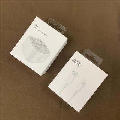 China 20W USB-C Mobile Phone Power Adapter For iPhone 13 Pro Max Type C Fast Charger Cable For iPhone 12 8 X XR 11 XS USA UK EU for sale