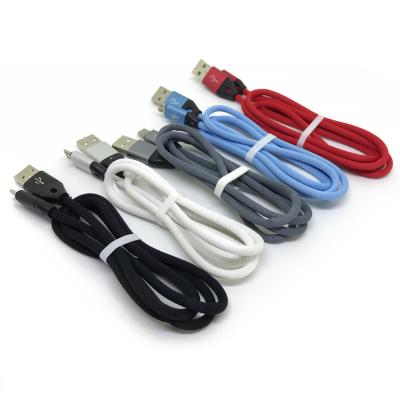 China MP3/MP4 Player 1m Cable Mobile Phone Data Cable Braided USB Charging Cable For i1 2 Android v8Type-C Phone for sale