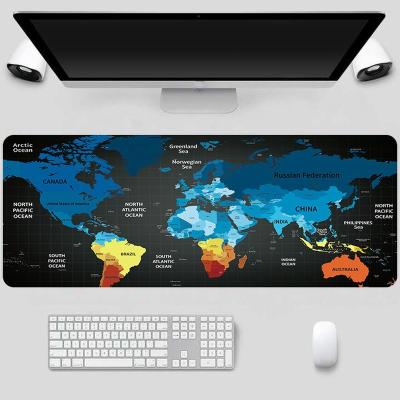 China Gaming World Map Large Gaming Mouse Pad Large Gamer Mouse Pad For Computer PC Mousepad Mat Pad Outdoor Keyboard Desk Mat for sale