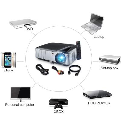 China Nawly 1080P Large LCD Projector 4K Home Theater Multimedia Beamer Screen Portable Led Video Projector for sale