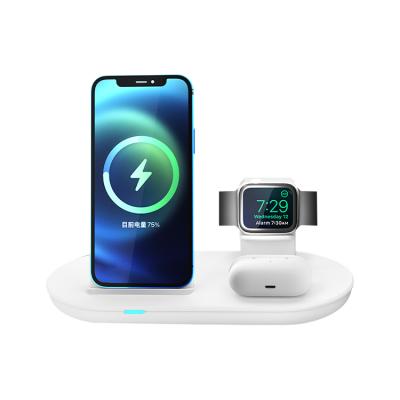 China Smart Watch New Arrival 3 in 1 Watch Wireless Earphone Mobile Phone Charger Wireless Charger for sale