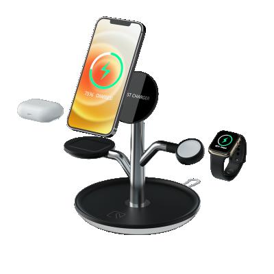 China Multifunctional Magnetic Mobile Phone Charger Phone Holder Wireless Charger For Phone for sale