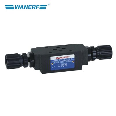 China MTP-02 Yuken Casting Hydraulic Type Modular Throttle Check Valve for sale