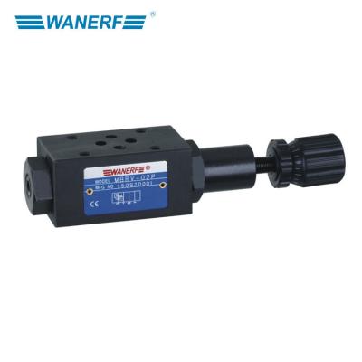 China WANERF MBRV 02 B YUKEN Casting Iron Hydraulic Pressure Reducing Modular Valve for sale