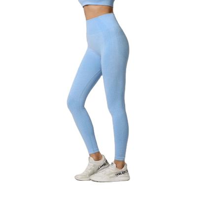 China Newest Selling Breathable Solid Color Waist Yoga Gaiters Yoga Stockings Pants Tight Yoga Gaiters Women for sale