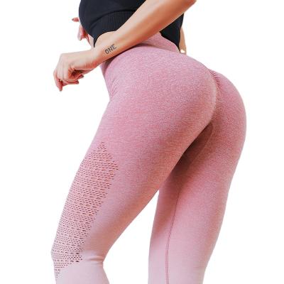 China New Design Breathable Women Yoga Pants Butt Lifter Pants Tight Low Waist Yoga Gaiters High Quality for sale