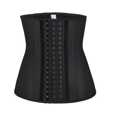 China Customized Breathable Elasticity Waist Trainer 25 Breathable Steel Boned Latex Sport Yoga Shaping Trimmer Wear Belt for sale