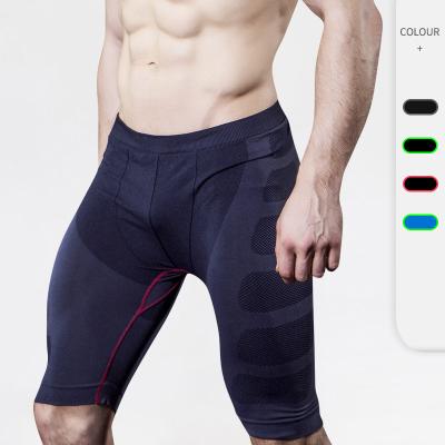 China Breathable Men's Pro Sports Fitness Shorts Compression Tight Elastic Quick Drying Running Shorts for sale