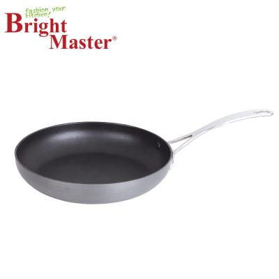 China Non Stick Open Frying Pan Sustainable With Stainless Steel Handle for sale