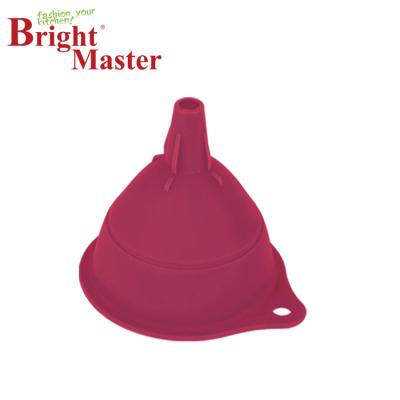 China Large Silicone Hopper Viable High Quality Silicone Collapsible Kitchen Funnel for sale