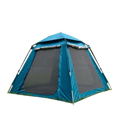 China Straight Bracing Type Oxford Camping Light Weight Quick Folding Full Automatic Outdoor Tent For Four Seasons for sale