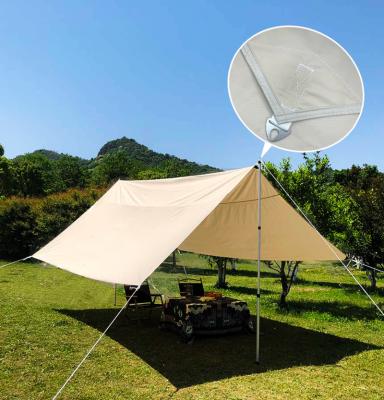 China Extended Type Good Quality Sun Shade Cotton Canvas Camper Canopy Tarp Tent For Outdoor for sale