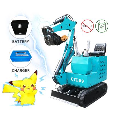 China Farms China Battery Excavators Factory 0.8ton Mini Excavator Electric Micro Digger Home Use Small Bagger for sale