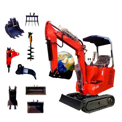 China Hydraulic Farms CNCMC ct10 China Excavators 1ton Cheap Price Mini Excavator With EPA for sale