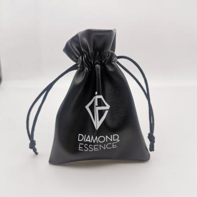 China OEM Recyclable Elegant Black Color Leather Material Perfume Oil Small Bag for sale