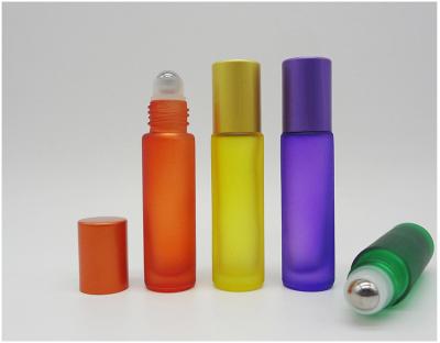 China Personal Care Roll-On 10ml Glass Empty Bottle With Gold Cap For Essential Oil for sale