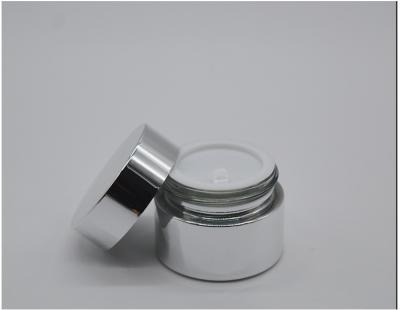 China Personal care silver color arabic glass jar for bakhoor for sale