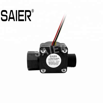 China RoHS Nylon Water Flow Rate Meter Flow Sensor With Mixed Mode Of Nylon for sale