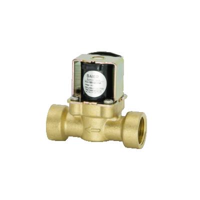 China 0.08Mpa DN15 Female Threads Brass Copper Body Water Control Valve DC 12v Liquid Solar Water Valve One Way Normally Closed Solenoid Valve for sale