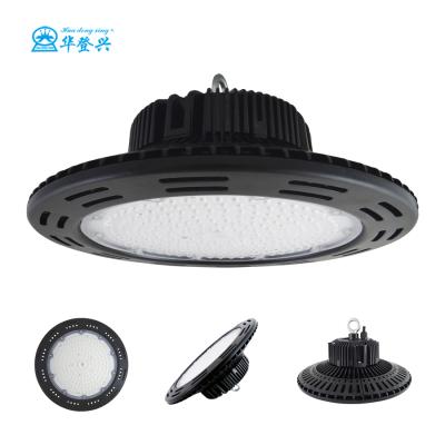 China High lumen warehouse aluminum body ip65 50w 100w 150w 200w LED industrial lighting fixture waterproof UFO high bay light for sale