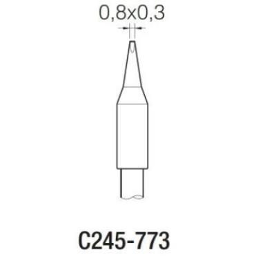 China Original JBC C245-773 soldering iron copper tips for soldering Spain CD-2BQF soldering station for sale