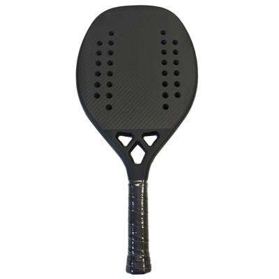 China Wholesale Carbon Fiber Factory Custom Design Soft Logo Adult Professional Carbon Beach Rackets Padel Racket Carbon Fiber 3K 12K 18K Eva for sale