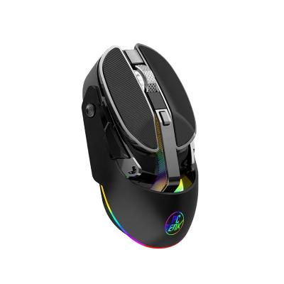 China Newcomer Programmable Ergonomic Charging Mouse Gaming Dual DPI RGB Programmable Wireless Gaming Mouse 2.4g Cable Optical Conductor Customize Mouse for sale