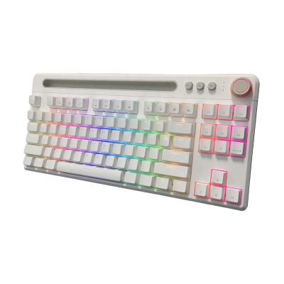 China New Arrival Anti-Ghosting Anti Ghost Led RGB Usb Backlit PC Peripherial Dual Wireless Wired Outem Rechargeable Switch Mechanical Keyboard for sale