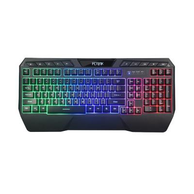 China Wireless Charger Membrane Led RGB Usb Backlit PC Wireless Pepherial Waterproof Rechargeable Gaming Keyboard for sale