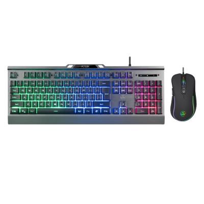 China RGB USB Backlit PC Anti Ghost Mechanical Feeling Ergonomic Mouse Gaming Keyboard Combos Led Membrane Fashionable Laptop Peripherial for sale