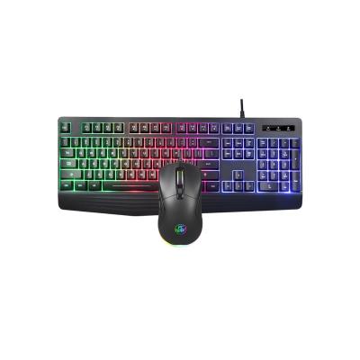 China Bestselling RGB PC Peripherial Anti Ghost Waterproof Backlit Membrane Notebook Normal Gaming Keyboard Mouse Combo for sale