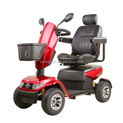 China Powerful PU Large Size 1000w 4 Wheel Electric Mobility Scooter For Elderly Travel for sale