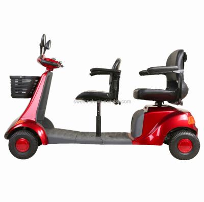 China Sweetrich 4 Wheel Scooter Electric Mobility Scooter , 2 Seat Mobility Scooter SW1250 1930*720*1000mm for sale