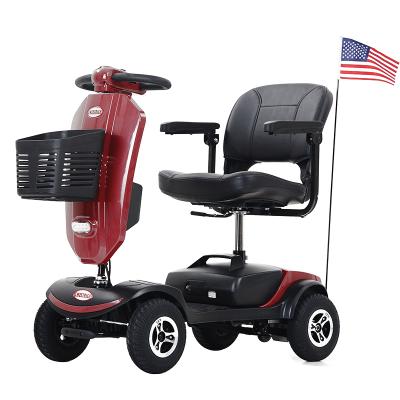 China Unisex Healthcare Warehouse Supplies 4 Wheel Electronic Disabled Folding Electric Adult E Mobility Scooter For Sale for sale