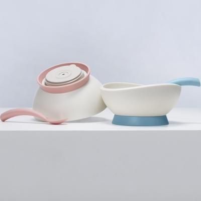 China Modern soup bowl with suction baby bowl set with spoon for sale