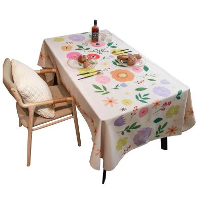 China Best Price Greencotton Tablecloth Top Quality 100% Cotton Waterproof Christmas Line for sale