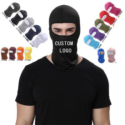 China JOINT Women Gear Outdoor Sports Logo Print Custom Balaclava Ski Bicycle Cycling One Hole Full Face Full Face Mask Motorcycle Hats for sale