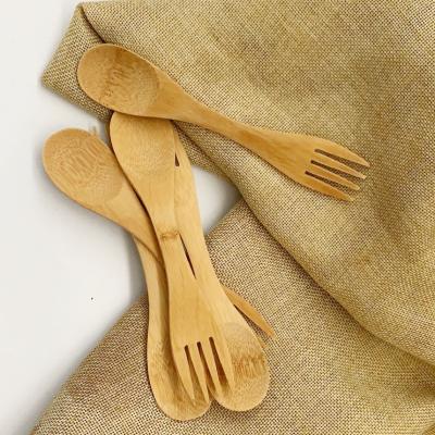 China Wholesale Custom Natural Logo Fork Stored Eco-Friendly Bamboo Compostable Wooden Wooden Spoon Mini for sale