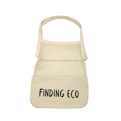 China Eco-friendly Reusable Zero Waste Reusable Twine Greencotton Organic Cotton Shopping Mesh Bag for sale