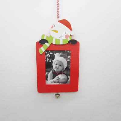 China MDF/Plywood Christmas Photo Frame Print Christmas Tree Gift Hanging Digital Snowman Reindeer for sale