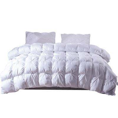 China Polyester / Cotton High Quality Hotel Goose Down Duvet White Solid Thick Warm All-Season Comforter for sale