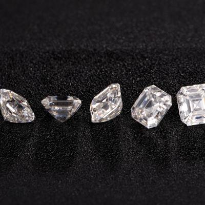 China Jewelry Making Wholesale Price Asscher Square Tianshizhiyue GRA Certificate Cut Loose Moissanites Logo Can Be Customized VVS Diamonds D Color for sale