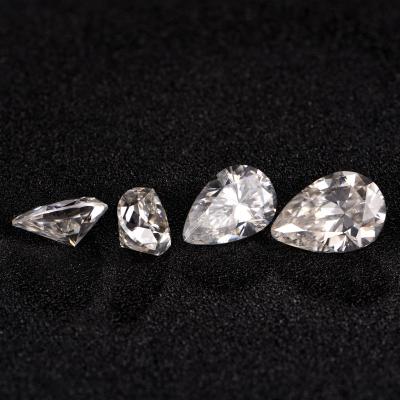 China Jewelry making Tianshizhiyue GRA certificate loose moissanites logo wholesale price water drop shape can be customized VVS diamonds D color for sale