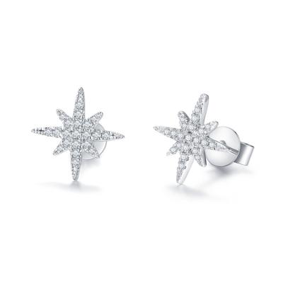 China Tianshizhiyue Jewelry Box Style Moissanite Earring Christmas Romantic Silver Classical Earring VVS Stone VVS Stone Earrings for sale