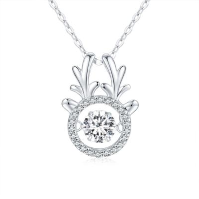 China TIANShiZhiYue FASHIONABLE Female S925 Crystal Pendant Clavicle Diamond Necklace for sale