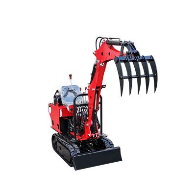 China Moving Work Mini Earth Excavator Backhoe Loader 0.8 Ton 800kg Mini Backhoe Loader The Cheapest For Sale for sale