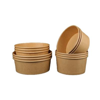 China Various disposable high quality durable orridge customized bowl kraft paper for sale